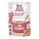 Консервований корм Brit Care Soup with Salmon Беззерновий вологий корм з лососем для дорослих котів 75 г (1111182594) - зображення 1