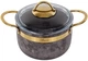 Кастрюля Brioni антипригарная Royal Stone Sandstone Gold 18 см 2.5 л (764-038) - изображение 1