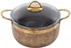 Кастрюля Brioni антипригарная Royal Stone Ti̇gereye Gold 24 см 5 л (764-047) - изображение 1