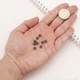 Намистини-Роздільники Біжутерний Сплав, Рондель, Колір Мідний, 6.5х3.5мм, Отвір 2мм, 50 шт - зображення 2