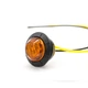 Фонарь LED габаритный круглый 12В-24В диам 27 мм IP67 оранжевый - изображение 3