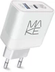 Зарядний пристрій MAKE 45W PD+QC White (MCW-325PWH) - зображення 1