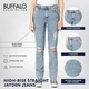 Джинсы Buffalo David Bitton High Rise Straight Jayden Women's Jeans Сolor: Contrasted & Torn W28 - изображение 5