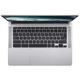 Ноутбук Acer Chromebook CB314-3H 14" FHD IPS, Intel P N6000, 8GB, F128GB, UMA, ChromeOS, сріблястий - зображення 8