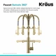 Змішувач для кухні Kraus Artec Pro KPF-1603BG - зображення 7