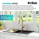 Змішувач для кухні Kraus Oletto KPF-2820BB - зображення 5