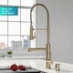 Змішувач для кухні із висувною лійкою KRAUS Artec Pro™ бронза латунь KPF-1603SFACB - зображення 3