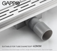 Душевой трап Gappo 1000 мм нержавеющая сталь (сатин) G810007-1 - изображение 4
