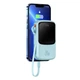 Повербанк 20000 мАгод 20Вт USB Lightning блакитний Baseus Qpow PPQD030003 - зображення 2