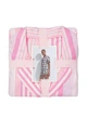 Піжама (сорочка+шорти) Victoria's Secret Flannel Long PJ Set Babydoll Pink Stripe S рожева - изображение 5