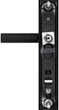Фурнитура защитная ROSTEX R1/R4 R mov-mov DIN PLATE 72 мм 22 мм 38-55 мм 3 класс 804 BLACK_MAT Комплект Черная (RST-4043110496) - изображение 3