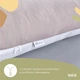 Подушка для сну та відпочинку, для вагітних П-форми IDEIA 140х75х20 см з наволочкою на блискавці сіро-біла (8-33722*001) - зображення 6