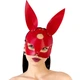 Шкіряна маска Зайчика Art of Sex - Bunny mask, колір Червоний - изображение 1