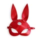 Шкіряна маска Зайчика Art of Sex - Bunny mask, колір Червоний - изображение 3