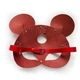 Шкіряна маска ведмедика Art of Sex - Mouse Mask, колір Червоний - зображення 4