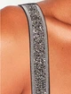 Сатиновое бюстье Victorias Secret корсет Зеленый пальмы 80DD - изображение 4