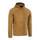 Тактическая M-Tac кофта Lite Microfleece Hoodie Coyote Brown темно-коричневая M - изображение 3