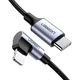 Кабель UGREEN US305 USB-C to Lightning Angled Cable Aluminum Shell Braided 1м Black (UGR-60763) - зображення 2
