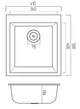 Кухонная мойка Platinum 4150 SOKIL матовая Топаз (SP000038341) - изображение 5