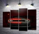 Модульная картина Загадочный красный автомобиль Dodge Challenger выезжает из тени 132x100 см Модуль №3 (003965) - изображение 1