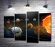 Модульная картина Планеты Солнечной системы на орбитах 80x61 см Модуль №3 (004502) - изображение 1