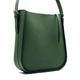 Зеленая кожаная женская сумка оригинальной формы Lamponi Lisa, green matte - изображение 1