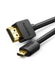 Перехідник кабель UGREEN Micro HDMI-HDMI 2.0 4K 60 Гц підтримка 3D, Ethernet, HDR, ARC 1 м (30148) - зображення 1