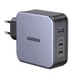 Мережевий зарядний пристрій UGREEN CD289 PD+QC, 140W, 3A, 3USB black - изображение 1