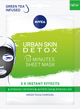Упаковка черных тканевых масок NIVEA Urban Skin Detox 2 шт (4003900620724) - изображение 2
