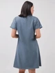 Ночная рубашка женская хлопковая для беременных Roksana Mother 1168 2XL Голубая (4821168162146) - изображение 2