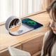 Станция беспроводной зарядки QinetiQ QN-К02Т 15W для смартфонов Samsung/iPhone с LED-часами и будильником - изображение 3
