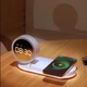 Станция беспроводной зарядки QinetiQ QN-К02Т 15W для смартфонов Samsung/iPhone с LED-часами и будильником - изображение 6
