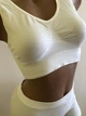 Женский комплект белья топ и трусики шорты Honey Fashion Accessories L/XL молочный (2-174) - изображение 3