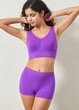 Жіночий комплект білизни топ і трусики шорти Honey Fashion Accessories S/M фіолетовий (2-174) - зображення 1