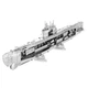 Металлический конструктор 3Д Metal Earth - German U-boat Type XXI, MMS121 - изображение 2