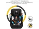 Автокрісло дитяче Comfort Up i-Size Happy Shapes, Kinderkraft (чорний принт), 00-00305259 - зображення 3