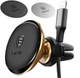 Авто-держатель Baseus Magnetic Air Vent Car Mount With Cable Clip (SUGX020015) черно-золотистый - изображение 4