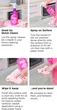 Очисник-спрей з рожевим оцтом для скла і дзеркал The Pink Stuff Window & Glass Cleaner Spray Rose Vinegar, 750 ml - изображение 6