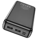 Павербанк Hoco J91A 20000 mAh 2USB/MicroUSB/Type-C 2A LED індикатор Black - зображення 1