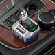 Автомобильный FM модулятор Hoco E75 30Wmax (QC3.0 + 2 USB + TypeC+ BT5.0) Dark Blue (36349) - изображение 9