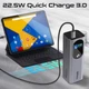 Універсальна мобільна батарея 27600 мАг 140 Вт з підтримкою Power Delivery та Quick Charge сірий - зображення 1