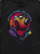 Футболка дитяча Dubhumans Stay Tune, be Capy (Капібара) Чорна S (122-128 см) (CAPT-TK-B-S) - зображення 3