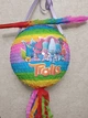 Піньята-Куля "Trolls - Тролі" яскраво-кольорова -обхват 120 см + палиця - изображение 1