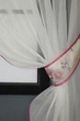 Кухонний комплект VR-Textil № 084к шторки з ламбрекеном молочний з рожевим 270х170 см (52-0848) - зображення 3