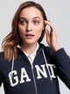 Худі з брендовим надписом Gant 4206601 L (108625L) Синий - изображение 4