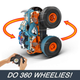 Позашляховик Hot Wheels Monster Trucks  Rhinomite Мега Трансформація 1:12/1:64 на дистанційному керуванні 2 шт (0194735160990) - зображення 3