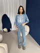 Вышиванка женская Narodnyy Butik Волна Индиго 1012 50 - изображение 3