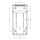 Щит з розетками 2x16A 4P, 2xSchuko, IDE CSN9PT/RR на 9 модулів IP44 SV9301 - зображення 4