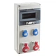Щит з розетками 2x16A 4P, 2xSchuko, IDE CSN9PT/RR на 9 модулів IP44 SV9301 - зображення 1