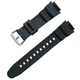 Спортивный ремешок Primo 18mm для часов Casio AE-1500 / AE-1500WH / AE-1500WHX Primo SIL-CASIO-S810 черный - изображение 2